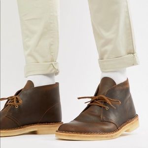 Clarks Beeswax desert boots! Worn. Loved. Lots of life left.